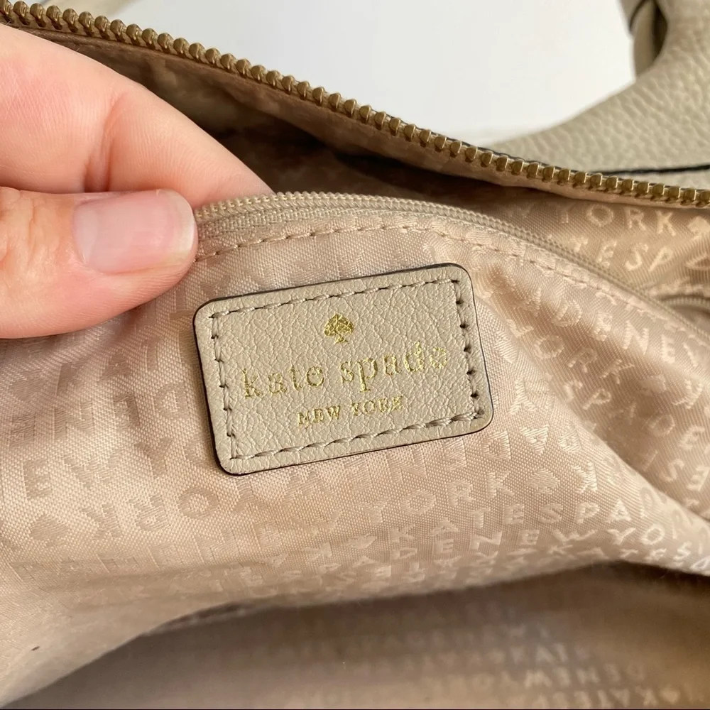Kate Spade Hobo Bag Berkshire Stevie Purse Y2K Soft Slouchy Real Leather Satchel